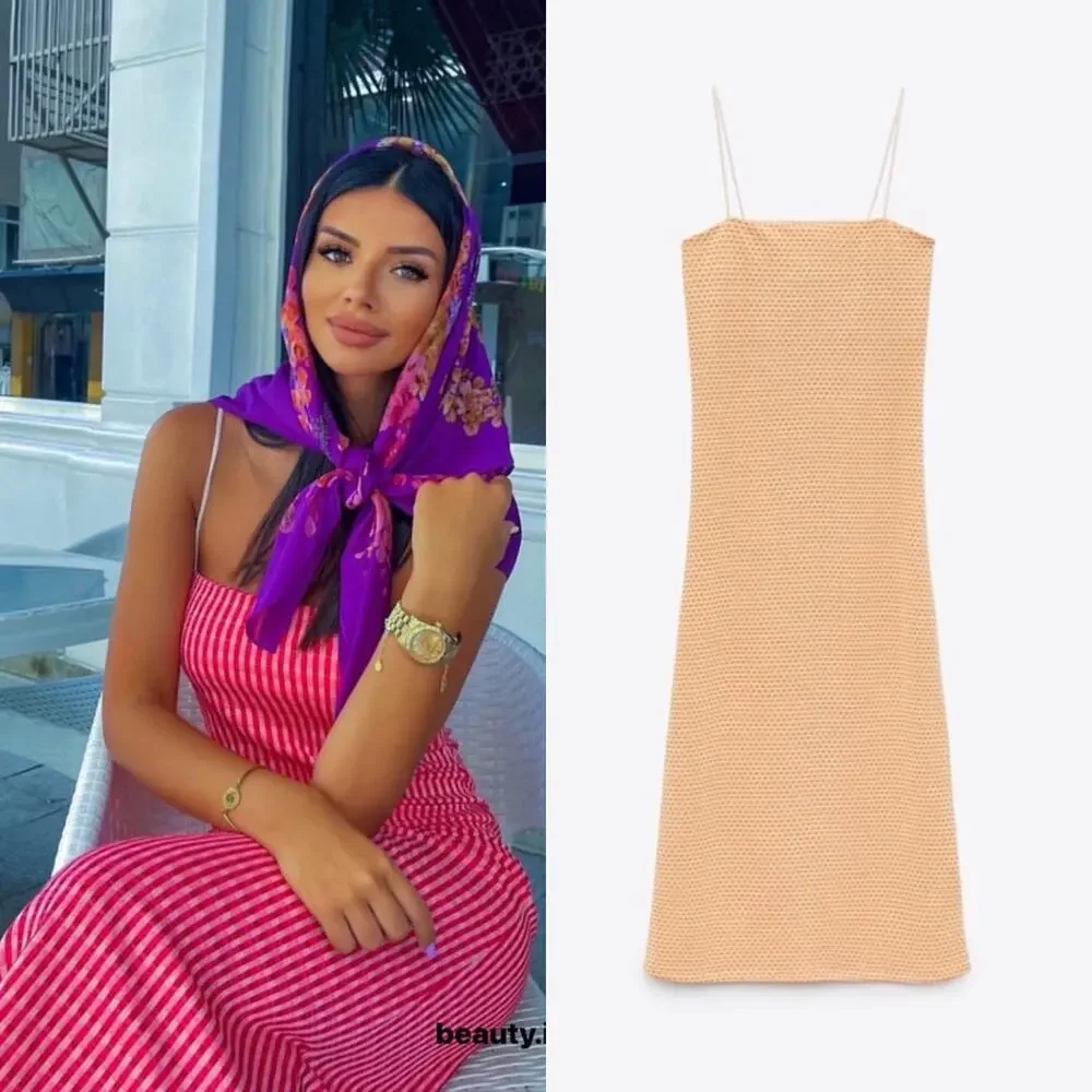 triangle cut dress That's My Stripe Crepe Waist Out Mini ZARA CUT OUT MAXI Two-Piece Dresses Style:R81DL3876 Perfect for evening events
